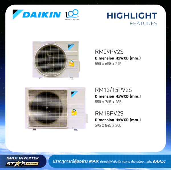 Daikin NON-INVERTER (FTM Series) 9000-18000 BTU - Image 3